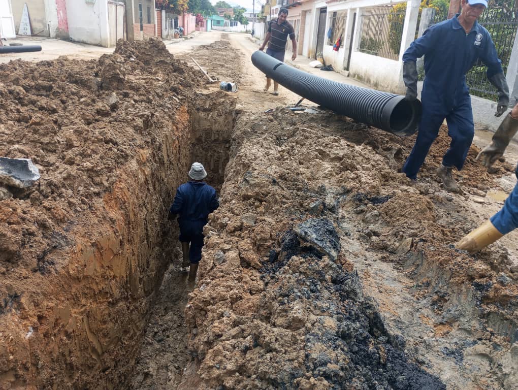 Aguas de Yaracuy sustituyó 650 metros de tubería de aguas servidas en el municipio Nirgua
