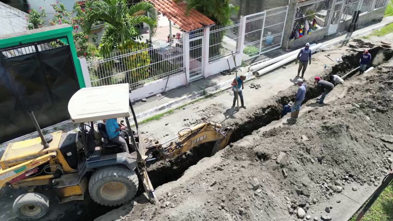 Aguas de Yaracuy sustituyó 90 metros de colector de aguas servidas en Urachiche