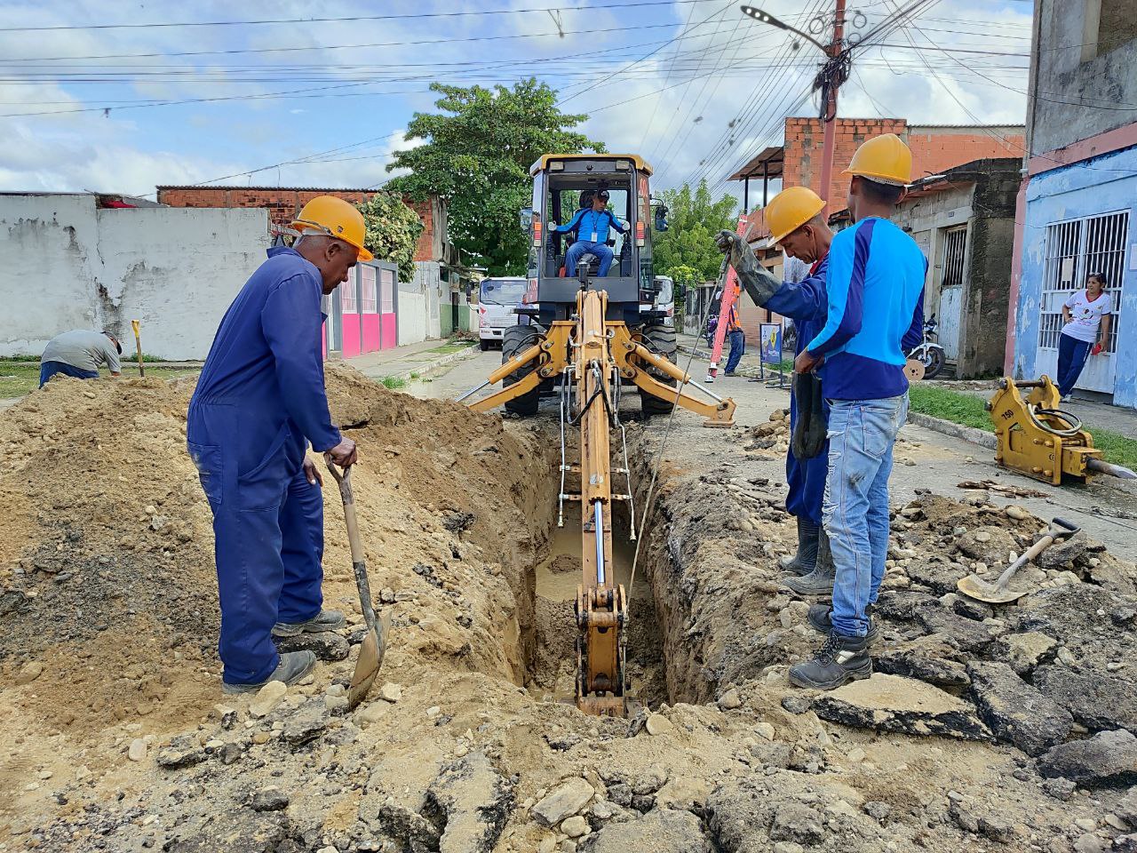 Gobierno Bolivariano optimiza sistema de aguas servidas en comunidad Nuevo Marín